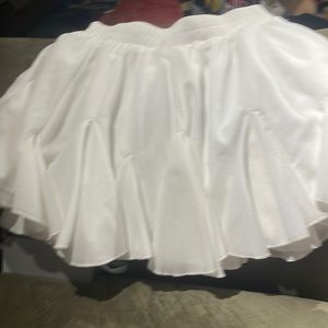 Amazon white skirt, very flattering